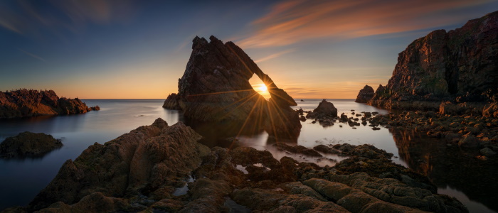 Bow Fiddle Rock at Sunrise