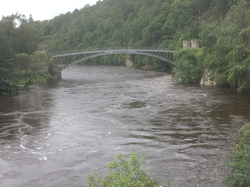 The-Spey-In-Spate-At-Craigellachie-Brig